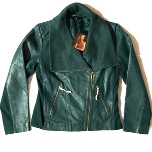 NWT IMAN Leather Jacket